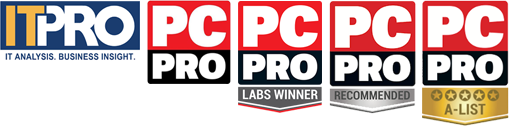 PC Pro A-List, IT Pro editors choice and IT PRO product of the year awards 
